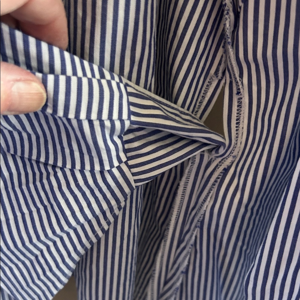 J. Crew Navy and White Striped Blouse - Picture 6 of 7